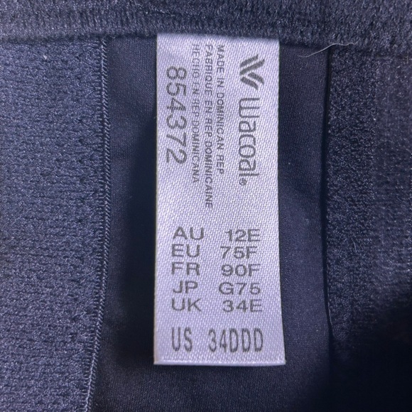 Wacoal Women’s Elegant Black Strapless Bra Size 34DDD - Picture 5 of 9